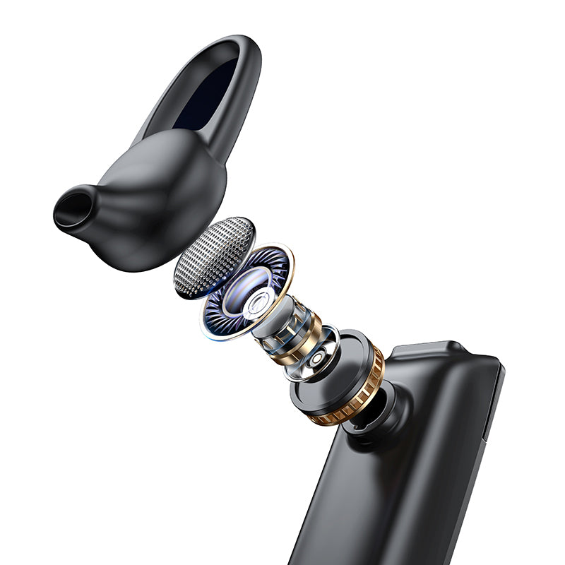 USAMS USAMS-BT2 Wireless Bluetooth Single Ear Earphone HiFi Sound Hands-free Call Earhook Headphone Brushed Style USAMS USAMS-BT2 Wireless Bluetooth Single Ear Earphone HiFi Sound Hands-free Call Earhook Headphone Brushed Style